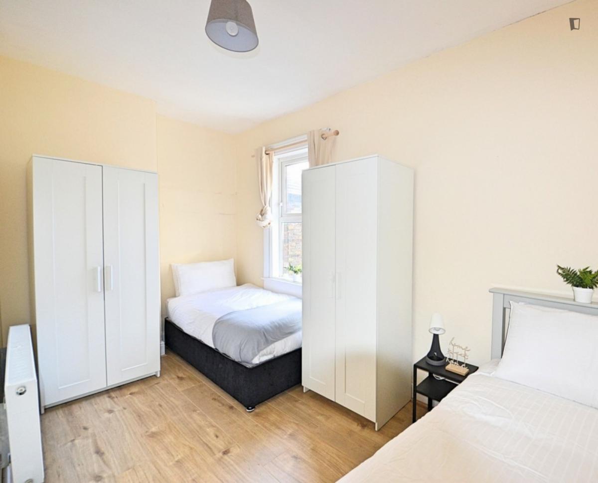 Bed in a twin ensuite bedroom, in Ballybough